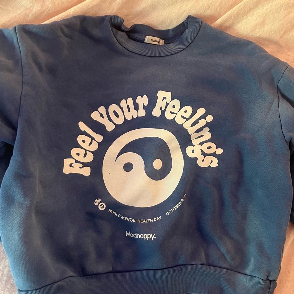 EUC Madhappy Feel Your Feelings sweatshirt XS